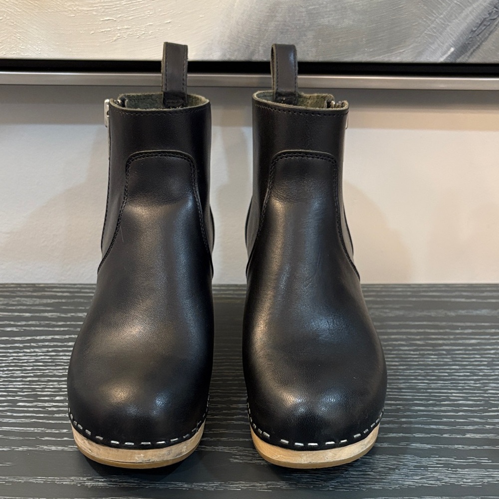 Swedish Hasbeens Zip It Emy Ankle Boots - Picture 3 of 9
